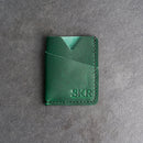 Card Holder Wallet with D-Ring and Optional Wristlet or Lanyard - Personalized Leather Wallet