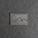 Mountain Range Leather Patches with Optional Hook and Loop Fastener