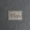 Mom Leather Patches with Optional Hook and Loop Fastener