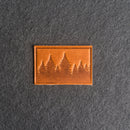 Pine Tree Ridgeline Leather Patches with Optional Hook and Loop Fastener
