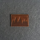 Pine Tree Ridgeline Leather Patches with Optional Hook and Loop Fastener