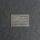 American Flag Leather Patches with Optional Hook and Loop Fastener