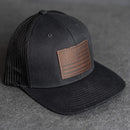 Best American Flag Leather Patch Trucker Style Hats Online