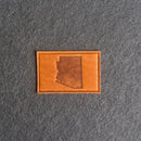 Arizona Leather Patches with Optional Hook and Loop Fastener