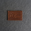 Colorado Flag Leather Patches with Optional Hook and Loop Fastener