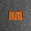 Texas Leather Patches with Optional Hook and Loop Fastener
