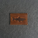 Fish Leather Patches with Optional Hook and Loop Fastener