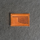 Oklahoma Leather Patches with Optional Hook and Loop Fastener