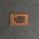 Washington Leather Patches with Optional Hook and Loop Fastener