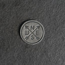 Compass Rose Leather Patches with Optional Hook and Loop Fastener