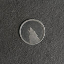 Wolf Leather Patches with Optional Hook and Loop Fastener