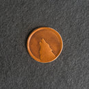 Wolf Leather Patches with Optional Hook and Loop Fastener