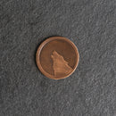 Wolf Leather Patches with Optional Hook and Loop Fastener