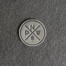 PNW Leather Patches with Optional Hook and Loop Fastener - Pacific Northwest