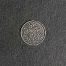 Floral Leather Patches with Optional Hook and Loop Fastener - Circle