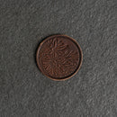 Floral Leather Patches with Optional Hook and Loop Fastener - Circle