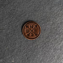 Compass Rose Leather Patches with Optional Hook and Loop Fastener