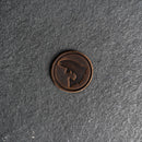 Fish Leather Patches with Optional Hook and Loop Fastener - Circle Patch Jumping Fish