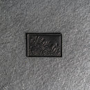 Floral Design Leather Patches with Optional Hook and Loop Fastener