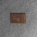 Colorado Flag Leather Patches with Optional Hook and Loop Fastener