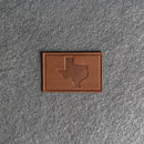 Texas Leather Patches with Optional Hook and Loop Fastener