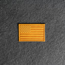 American Flag Leather Patches with Optional Hook and Loop Fastener