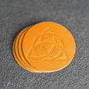 Celtic Knot Symbol Leather Coasters - Individual or Set of 4