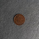 Floral Leather Patches with Optional Hook and Loop Fastener - Circle