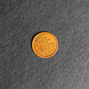 Floral Leather Patches with Optional Hook and Loop Fastener - Circle