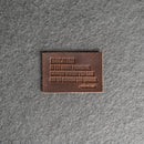 Education is the most powerful | Leather Patch with Hook and Optional Loop Fastener