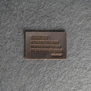 Education is the most powerful | Leather Patch with Hook and Optional Loop Fastener