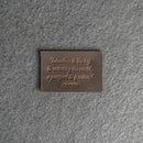 Education is the key | Leather Patch with Hook and Optional Loop Fastener