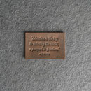 Education is the key | Leather Patch with Hook and Optional Loop Fastener