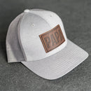 Leather Patch Performance Style Trucker Hat - Papa Stamp