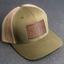 Buy Personalized Leather Patch Trucker Style Hats