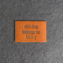 This bag belongs to Personalized Leather Patch with Hook and Optional Loop Fastener