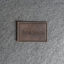 Custom Leather Patches with Hook and Optional Loop Fastener - Personalized with Logo, Text, or Initials - Blank Leather Patches
