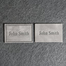 Custom Leather Patches with Hook and Optional Loop Fastener - Personalized with Logo, Text, or Initials - Blank Leather Patches
