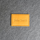 Custom Leather Patches with Hook and Optional Loop Fastener - Personalized with Logo, Text, or Initials - Blank Leather Patches