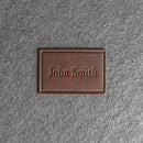 Custom Leather Patches with Hook and Optional Loop Fastener - Personalized with Logo, Text, or Initials - Blank Leather Patches