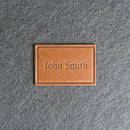 Custom Leather Patches with Hook and Optional Loop Fastener - Personalized with Logo, Text, or Initials - Blank Leather Patches