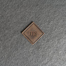Custom Leather Patches with Hook and Optional Loop Fastener - Personalized with Logo, Text, or Initials - Blank Leather Patches