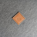Custom Leather Patches with Hook and Optional Loop Fastener - Personalized with Logo, Text, or Initials - Blank Leather Patches