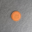 Custom Leather Patches with Hook and Optional Loop Fastener - Personalized with Logo, Text, or Initials - Blank Leather Patches