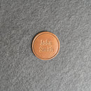 Custom Leather Patches with Hook and Optional Loop Fastener - Personalized with Logo, Text, or Initials - Blank Leather Patches