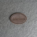 Custom Leather Patches with Hook and Optional Loop Fastener - Personalized with Logo, Text, or Initials - Blank Leather Patches