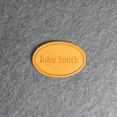 Custom Leather Patches with Hook and Optional Loop Fastener - Personalized with Logo, Text, or Initials - Blank Leather Patches