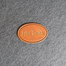 Custom Leather Patches with Hook and Optional Loop Fastener - Personalized with Logo, Text, or Initials - Blank Leather Patches