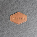 Custom Leather Patches with Hook and Optional Loop Fastener - Personalized with Logo, Text, or Initials - Blank Leather Patches