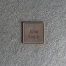 Custom Leather Patches with Hook and Optional Loop Fastener - Personalized with Logo, Text, or Initials - Blank Leather Patches
